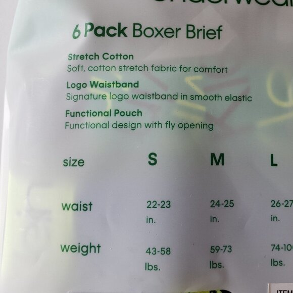 NWT - Calvin Klein Youth Boxer Brief, 6-pack - Size S - Picture 3 of 3